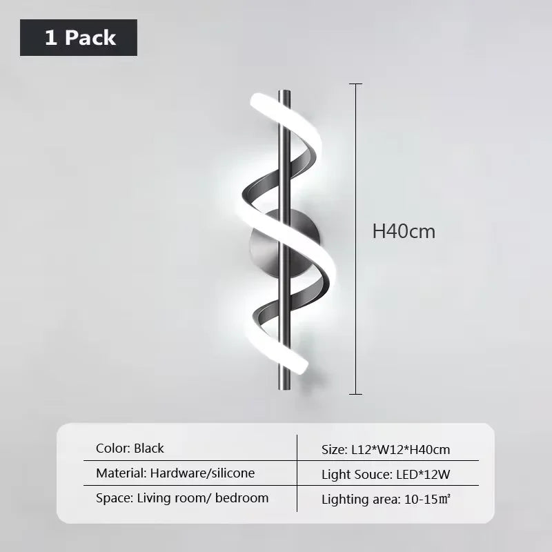 Modern LED Wall Lamp White Warm Light for Living Room Corridor Bedroom Bedside Staircase Home Indoor Lighting Fixtures