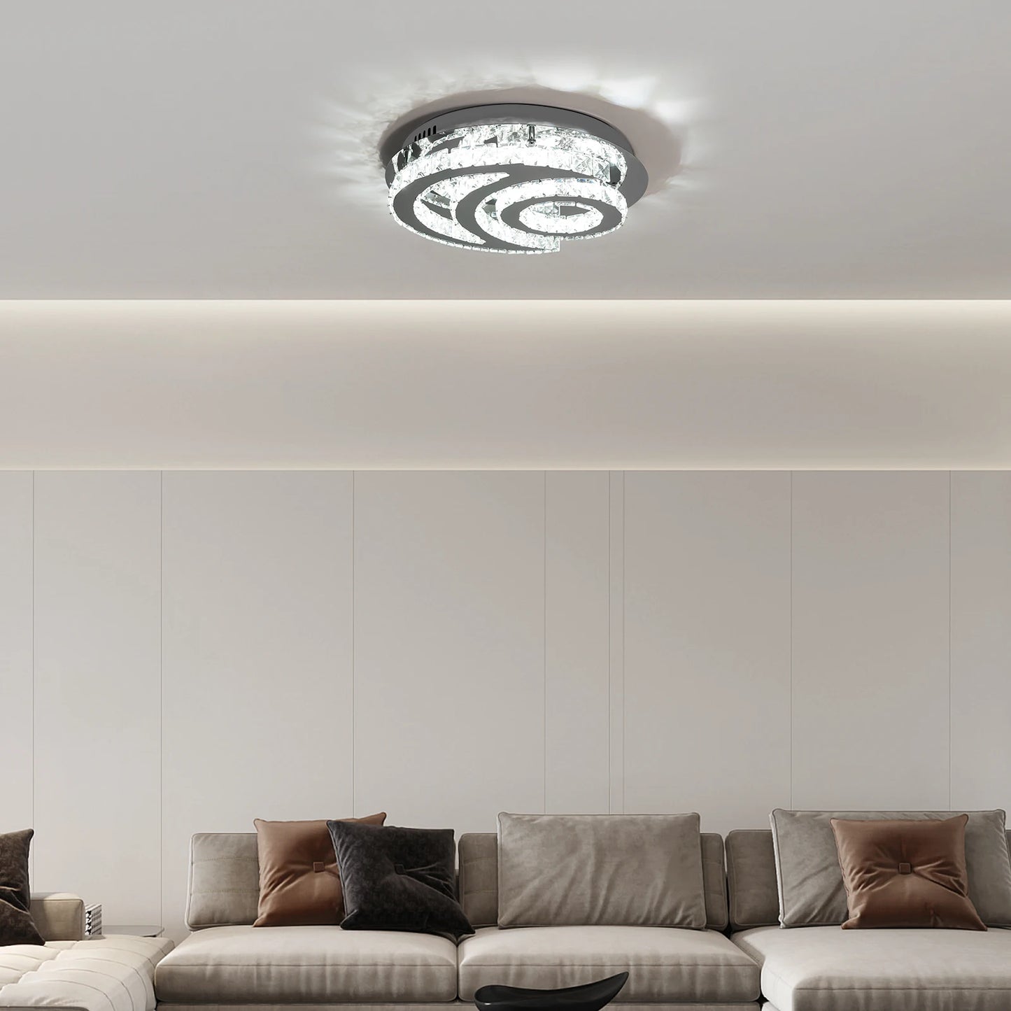 LED Ceiling Light Cold White Light, Modern Ceiling Light, Embedded Ceiling Light for Kitchen, Living Room, Bedroom, Balcony