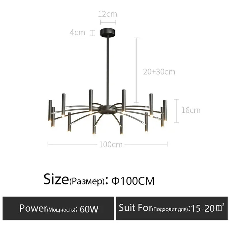 Minimalist Ceiling Chandelier G9 Light Fixtures 110V/220V Home Interior Lighting Decora Pendant Lamp for Living Room Dining Room