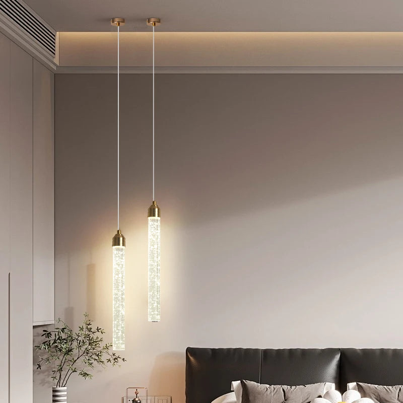 Luxury Crystal Pendant Light with Gold Fixtures Crystal Hanging Lamp for Living Room Bedroom Dining Room Modern Home Decor