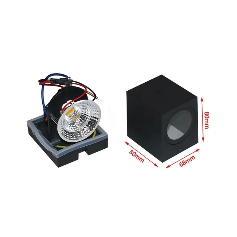 GU10 Base Outdoor Waterproof Wall Lights Garden Porch Wall Lighting LED Wall Lamps Aluminum AC86-265