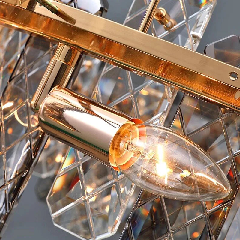 Home Decorationpendant Lights, Luxury Crystal Living Room Chandelier, Dining Room Pendant Lamp, Ceiling Light, Indoor Lighting
