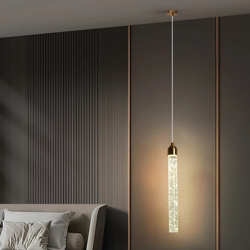 Luxury Crystal Pendant Light with Gold Fixtures Crystal Hanging Lamp for Living Room Bedroom Dining Room Modern Home Decor