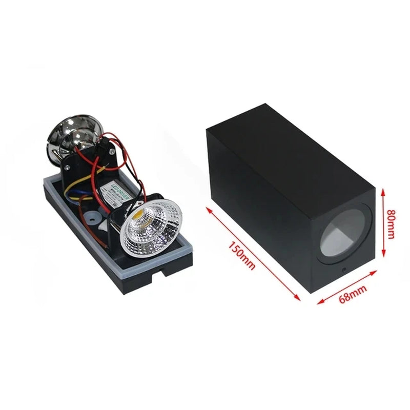 GU10 Base Outdoor Waterproof Wall Lights Garden Porch Wall Lighting LED Wall Lamps Aluminum AC86-265