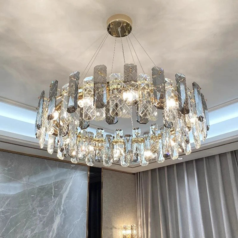 Home Decorationpendant Lights, Luxury Crystal Living Room Chandelier, Dining Room Pendant Lamp, Ceiling Light, Indoor Lighting