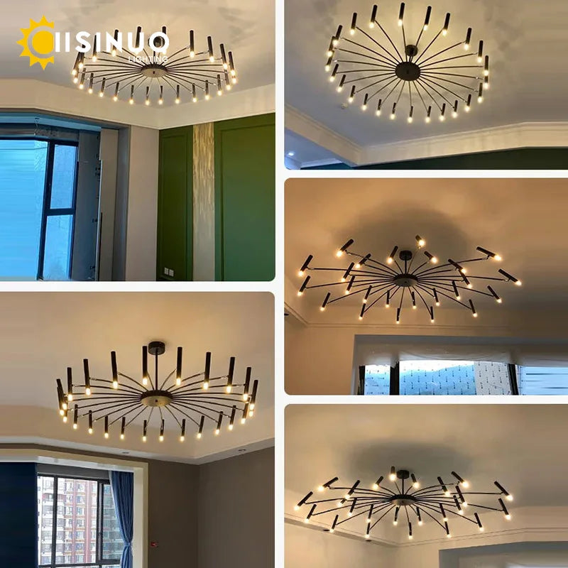Minimalist Ceiling Chandelier G9 Light Fixtures 110V/220V Home Interior Lighting Decora Pendant Lamp for Living Room Dining Room