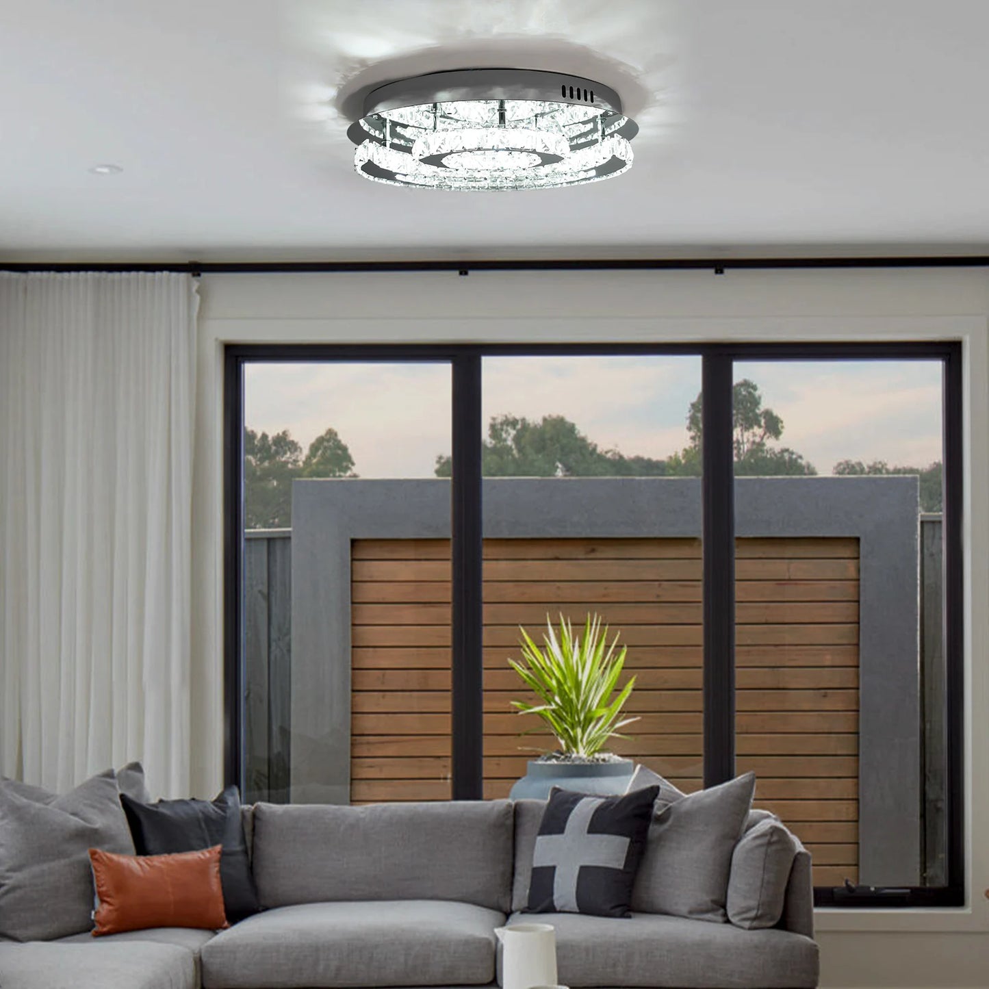 LED Ceiling Light Cold White Light, Modern Ceiling Light, Embedded Ceiling Light for Kitchen, Living Room, Bedroom, Balcony