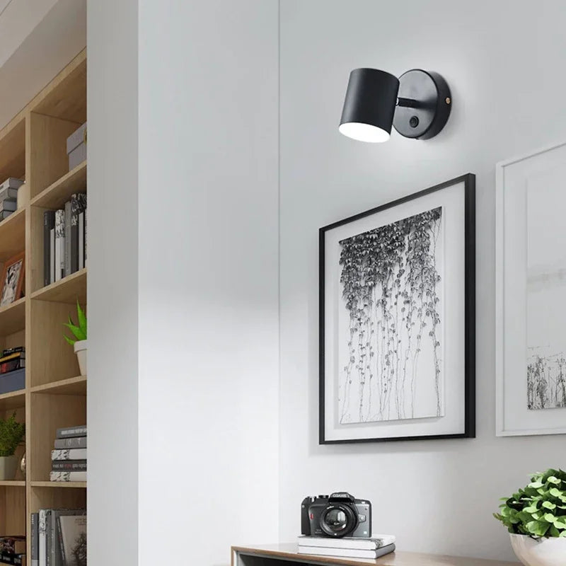 Indoor LED Wall Lights Nordic Bedroom Bedside Reading Wall Lights Corridor Background Lights Home Decoration Lighting