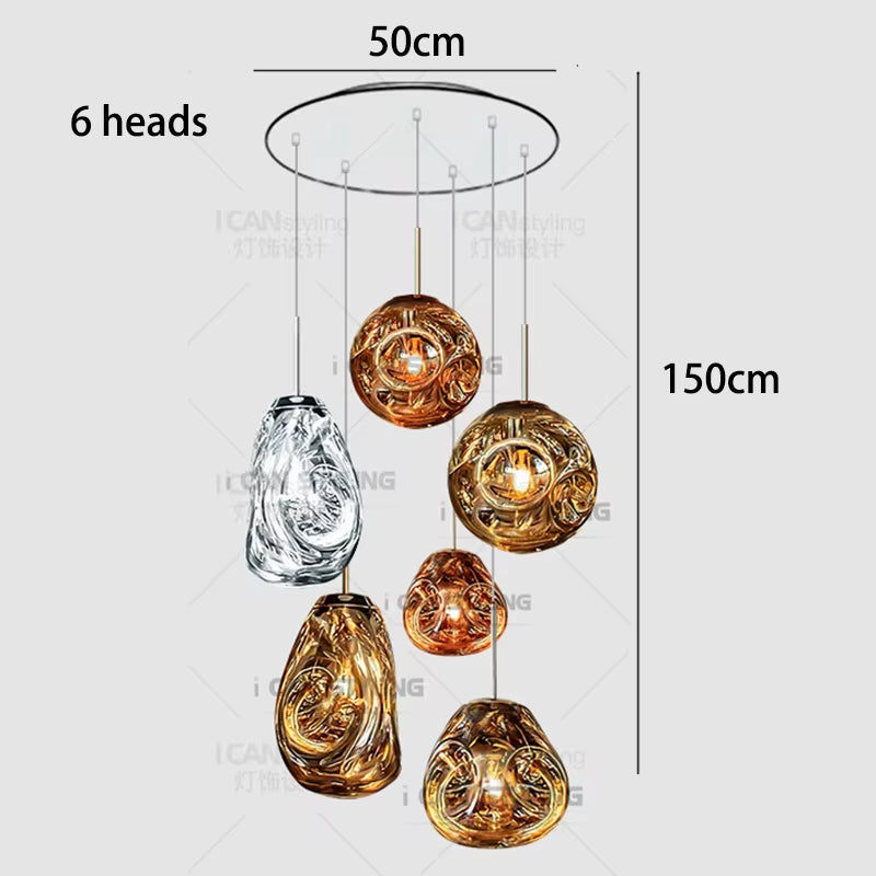 Modern Home Lighting, Living Room Pendant Lights, Dining Room Glass Pendant Lights, Indoor Lighting