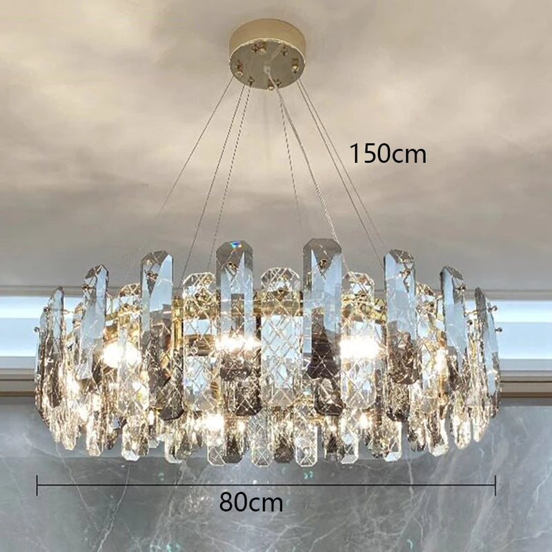 Home Decorationpendant Lights, Luxury Crystal Living Room Chandelier, Dining Room Pendant Lamp, Ceiling Light, Indoor Lighting