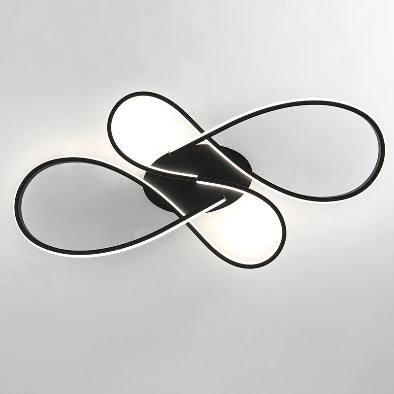 New Ceiling Modern Chandelier Lights for Living Room Bedroom Studyroom Black Led Ceiling Lamp for Room Chandelier Light Fixtures