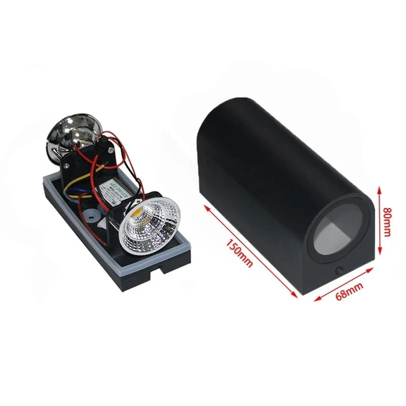 GU10 Base Outdoor Waterproof Wall Lights Garden Porch Wall Lighting LED Wall Lamps Aluminum AC86-265