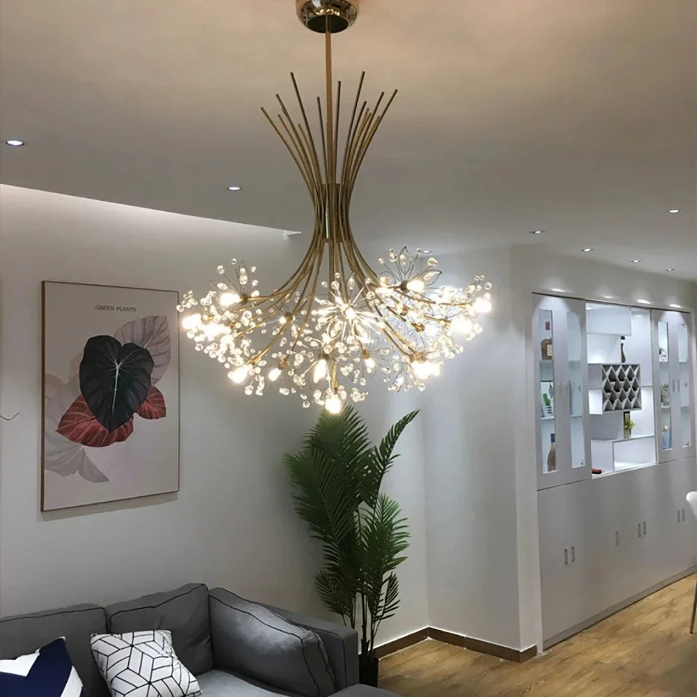 Dandelion Bouquet Restaurant Pendant Light Luxury Home Decor LED Ceiling Chandelier Bedroom Dining Room Children'S Hanging Lamps