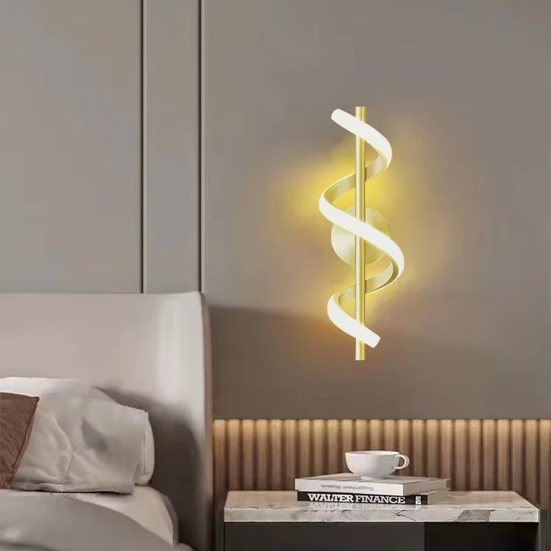 Modern LED Wall Lamp White Warm Light for Living Room Corridor Bedroom Bedside Staircase Home Indoor Lighting Fixtures
