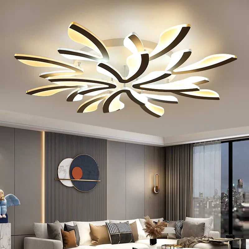 LED Ceiling Lamp Living Room Light Modern Acrylic Bedroom Lighting Fixtures AC90/260V Creative Dandelion Design Dining Room Lamp