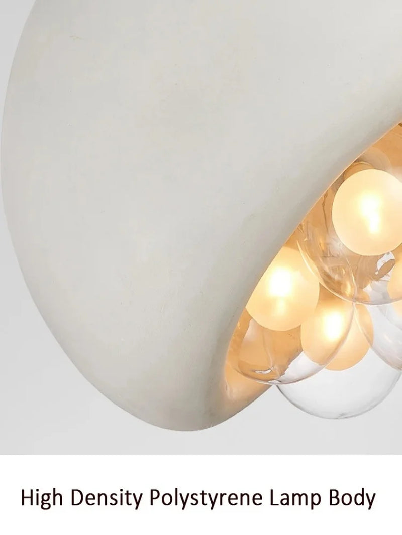 Nordic Restaurant Pendant Light Original Living Room Light Bedroom Light Resin Glass Clothing Store Pendant Light