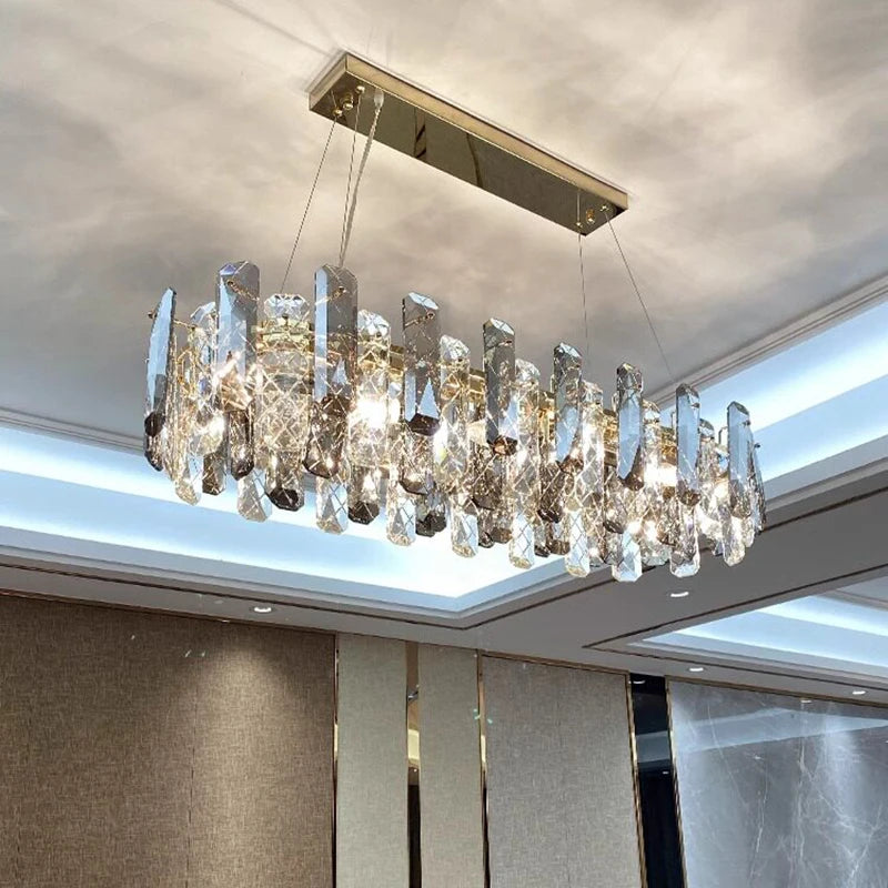 Home Decorationpendant Lights, Luxury Crystal Living Room Chandelier, Dining Room Pendant Lamp, Ceiling Light, Indoor Lighting