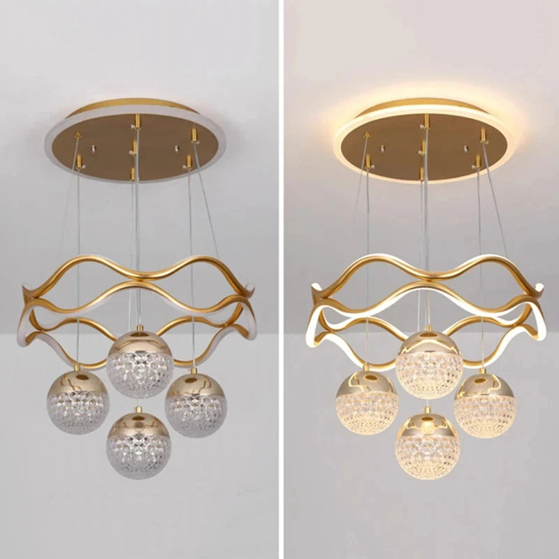 Modern LED Pendant Light Gold/Black Long Line Pendant Light for Restaurant Study Kitchen Office Coffee Home Decoration Luxury