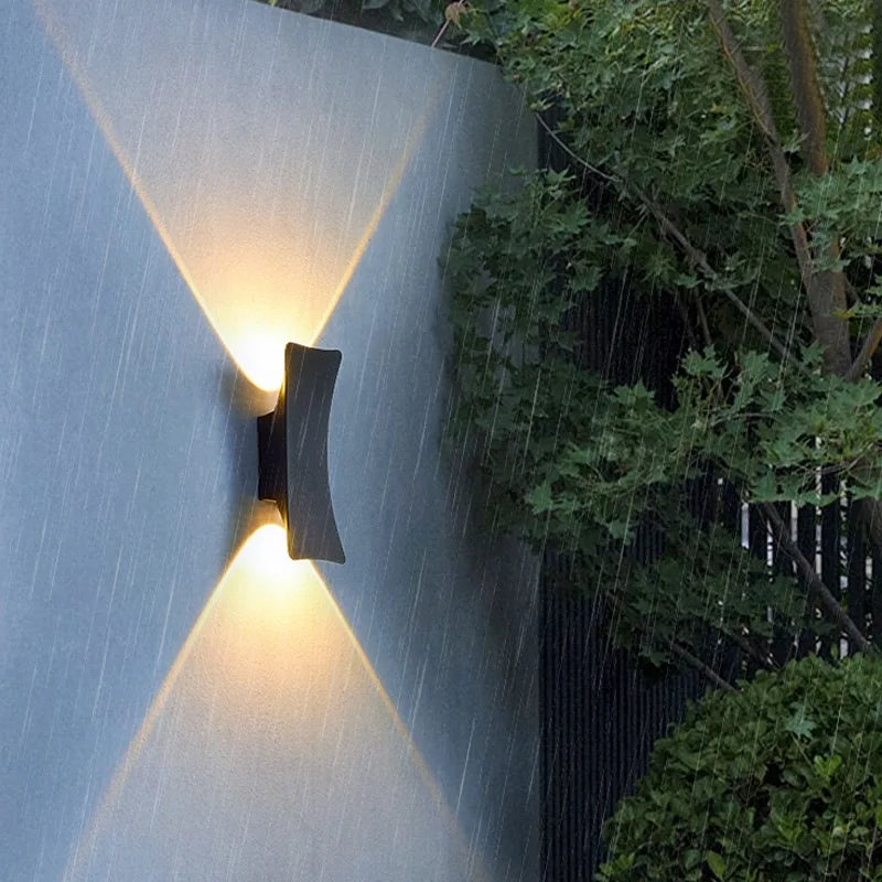 LED Lights Modern Outdoor Waterproof Wall Lights Aluminum Black White Wall Lamps Indoor/Outdoor Exterior Wall Light Fixtures
