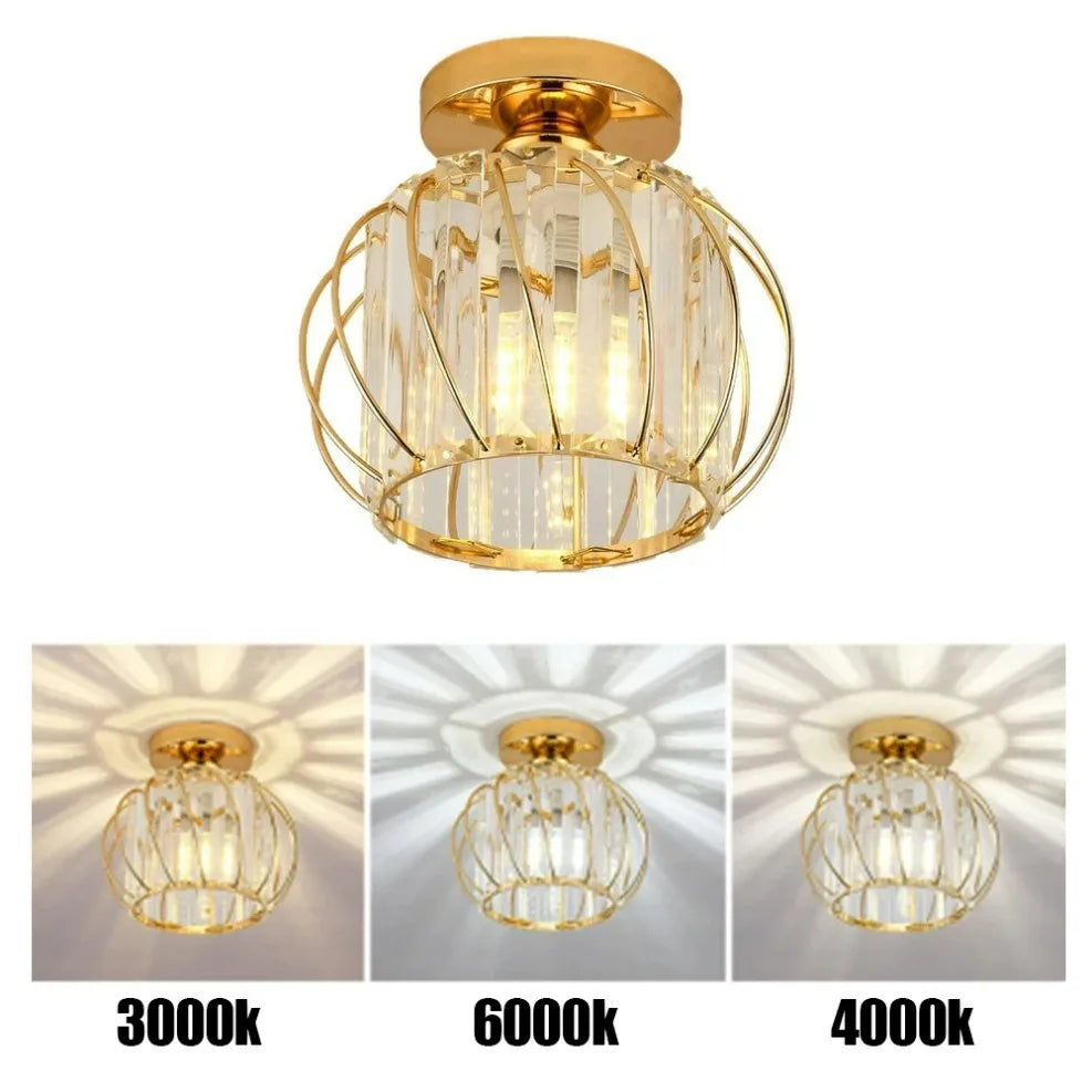 Novelty Design Glass Aisle Ceiling Light Fixtures for Corridor Balcony Ceiling Lampshade E27 Dining Room Chandelier Decoration