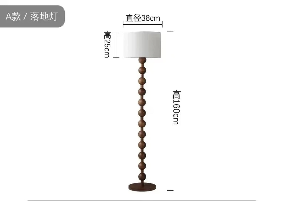 Vintage Floor Lamp Art Led Fabric Wood Vertical Light for Living Room Bedroom Bedside Sofa Light Hotel Japanese Room Decor Lamp