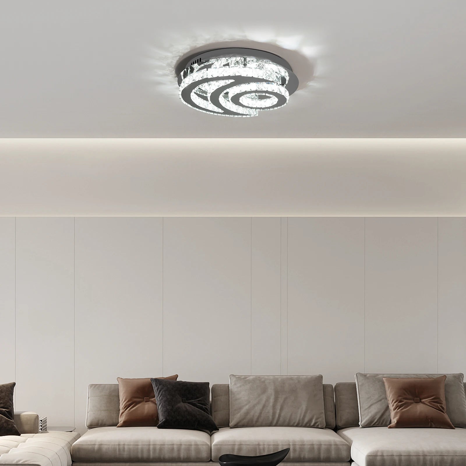 LED Ceiling Light Cold White Light, Modern Ceiling Light, Embedded Ceiling Light for Kitchen, Living Room, Bedroom, Balcony