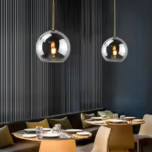 Nordic Glass Globe Pendant Light