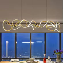 Rose Gold Linear Chandelier