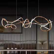 Rose Gold Linear Chandelier