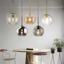 Nordic Glass Globe Pendant Light
