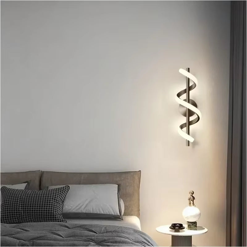 Modern LED Wall Lamp White Warm Light for Living Room Corridor Bedroom Bedside Staircase Home Indoor Lighting Fixtures