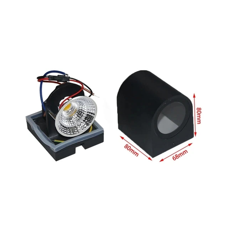 GU10 Base Outdoor Waterproof Wall Lights Garden Porch Wall Lighting LED Wall Lamps Aluminum AC86-265