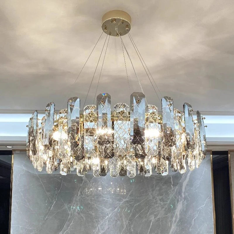 Home Decorationpendant Lights, Luxury Crystal Living Room Chandelier, Dining Room Pendant Lamp, Ceiling Light, Indoor Lighting