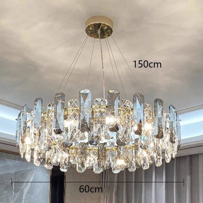 Home Decorationpendant Lights, Luxury Crystal Living Room Chandelier, Dining Room Pendant Lamp, Ceiling Light, Indoor Lighting