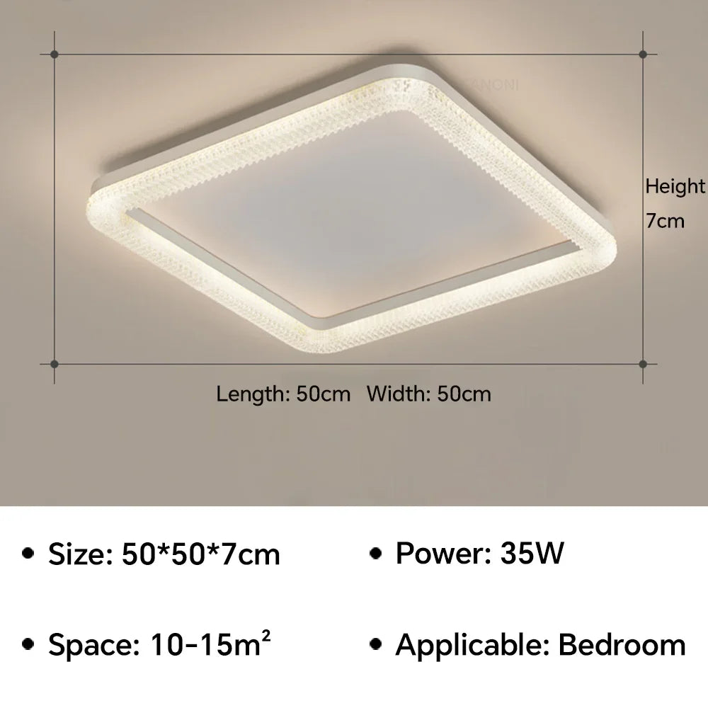Simple Luxury Led Ceiling Light for Bedroom Living Dining Room Home Decor Indoor Ceiling Lamp Chandeliers Lighting Fixtures