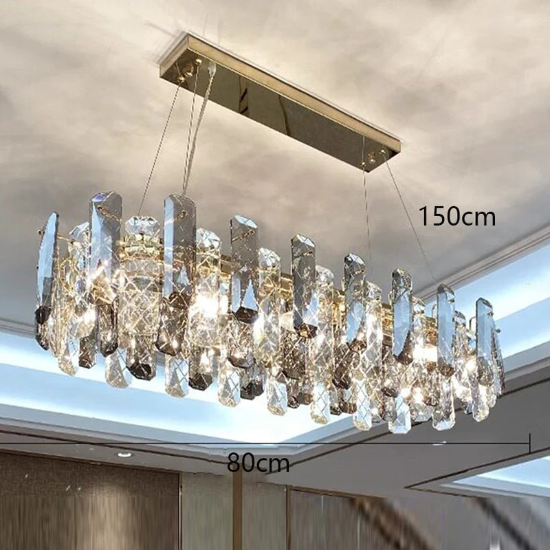 Home Decorationpendant Lights, Luxury Crystal Living Room Chandelier, Dining Room Pendant Lamp, Ceiling Light, Indoor Lighting
