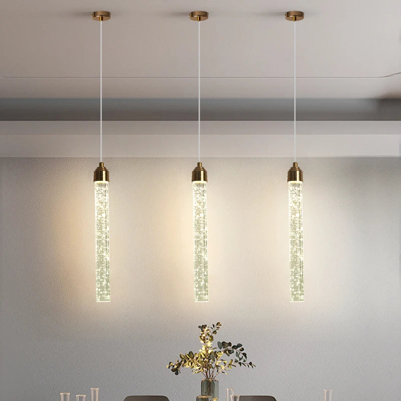 Luxury Crystal Pendant Light with Gold Fixtures Crystal Hanging Lamp for Living Room Bedroom Dining Room Modern Home Decor