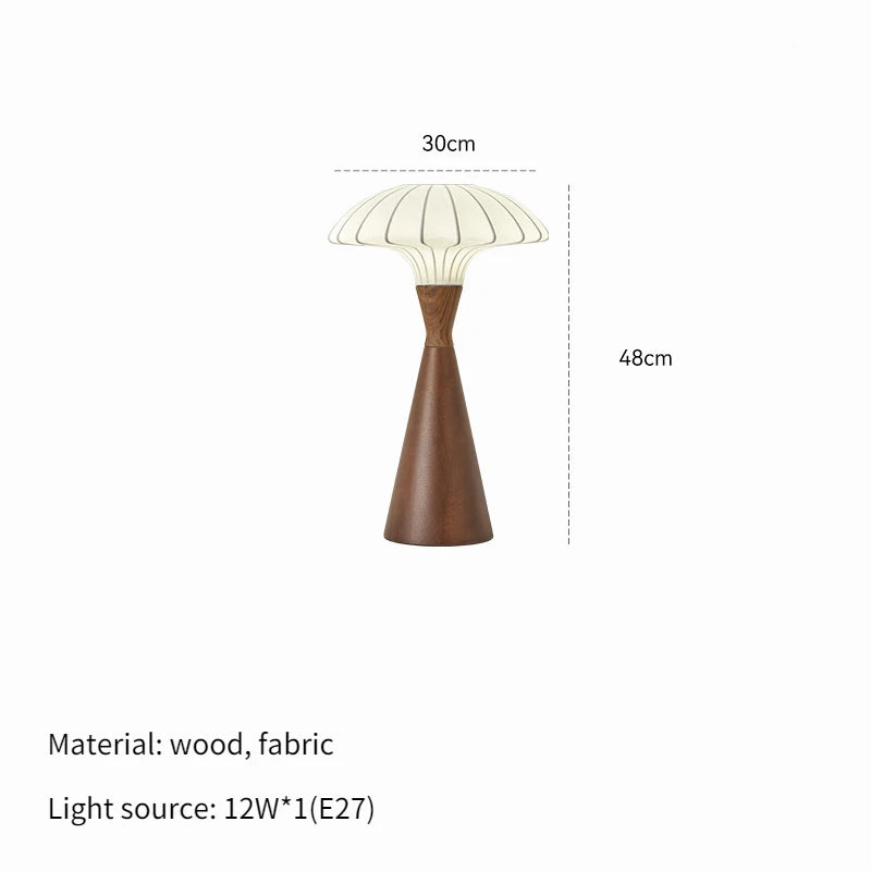 Vintage Silk Floor Lamp Retro Fabric Table Lamp Living Room Bedsdie Wood Table Light for Room Decor Study Mood Light Lustre