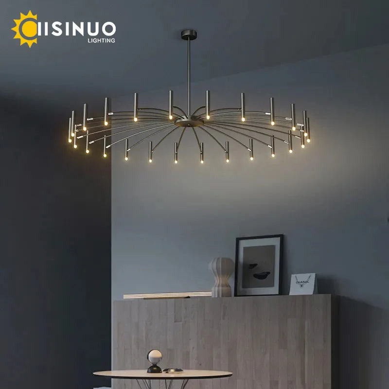 Minimalist Ceiling Chandelier G9 Light Fixtures 110V/220V Home Interior Lighting Decora Pendant Lamp for Living Room Dining Room