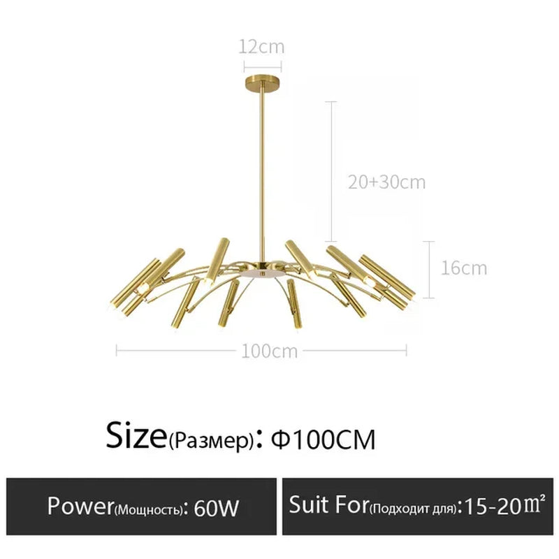 Minimalist Ceiling Chandelier G9 Light Fixtures 110V/220V Home Interior Lighting Decora Pendant Lamp for Living Room Dining Room