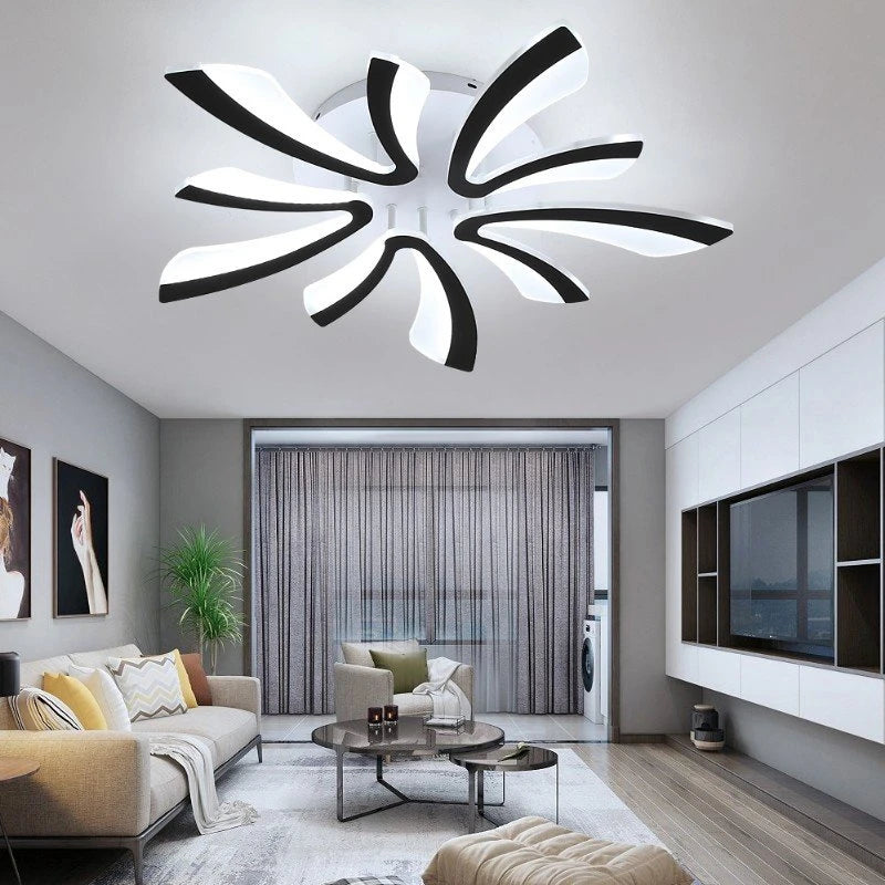 LED Ceiling Lamp Living Room Light Modern Acrylic Bedroom Lighting Fixtures AC90/260V Creative Dandelion Design Dining Room Lamp