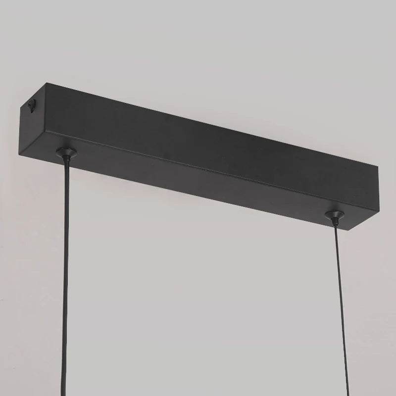 Pendant Lamp Minimalist Curve Hanging Light Adjustable Height LED Dining Energy Saving Light for Kitchen Dining Room Hotel Light