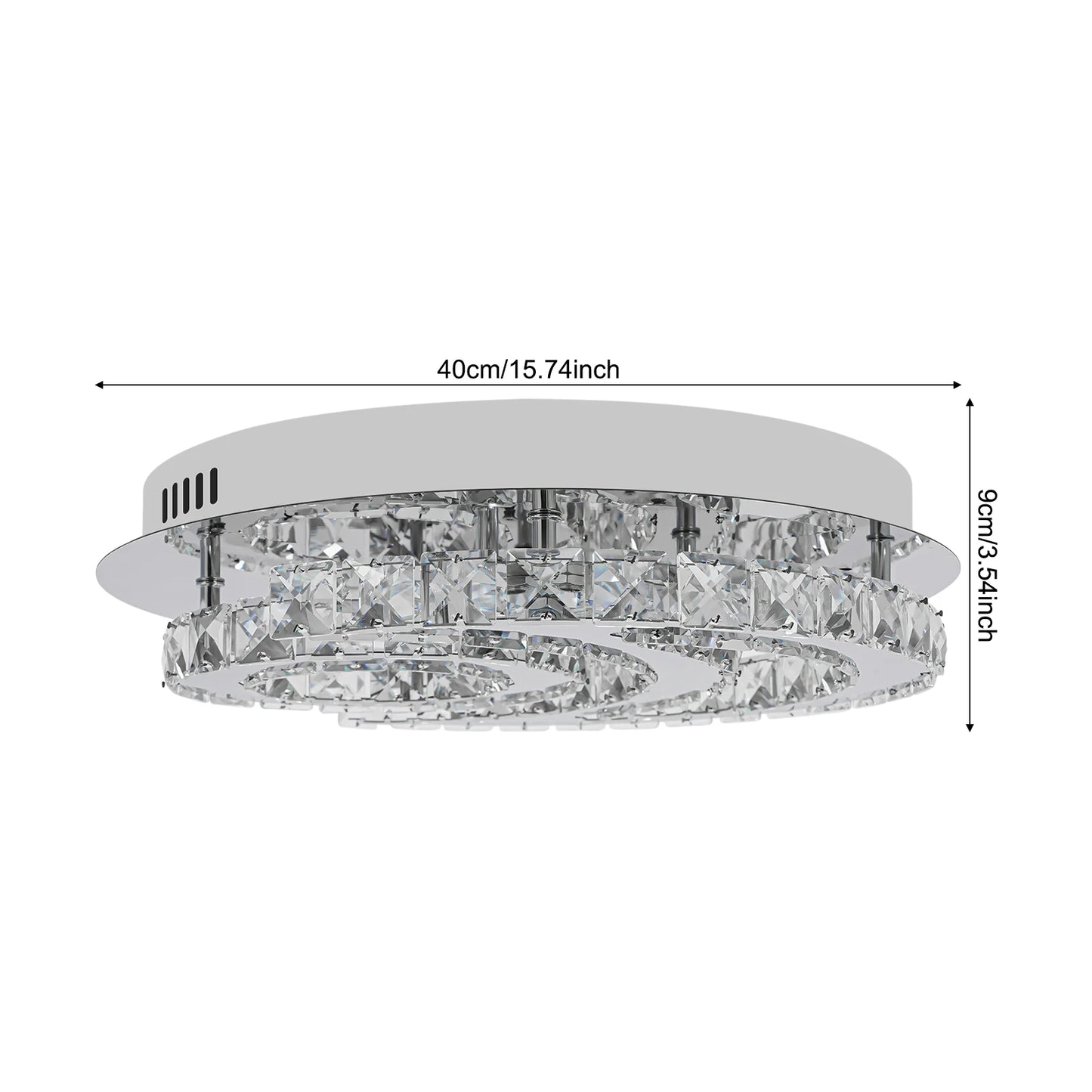 LED Ceiling Light Cold White Light, Modern Ceiling Light, Embedded Ceiling Light for Kitchen, Living Room, Bedroom, Balcony