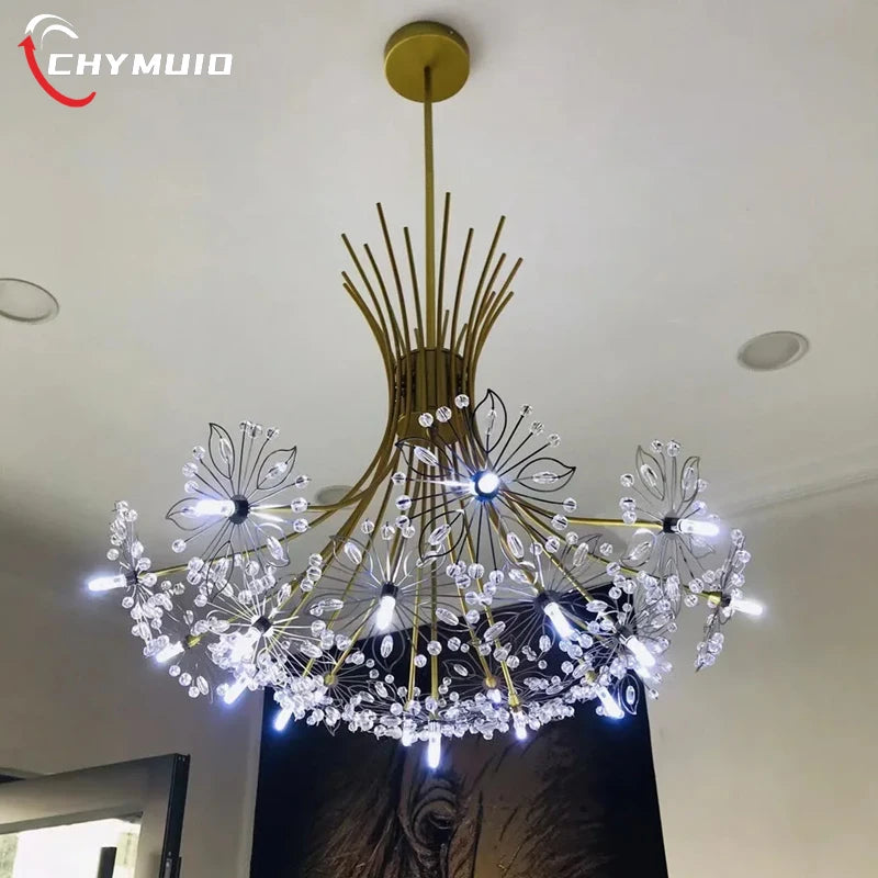 Dandelion Bouquet Restaurant Pendant Light Luxury Home Decor LED Ceiling Chandelier Bedroom Dining Room Children'S Hanging Lamps