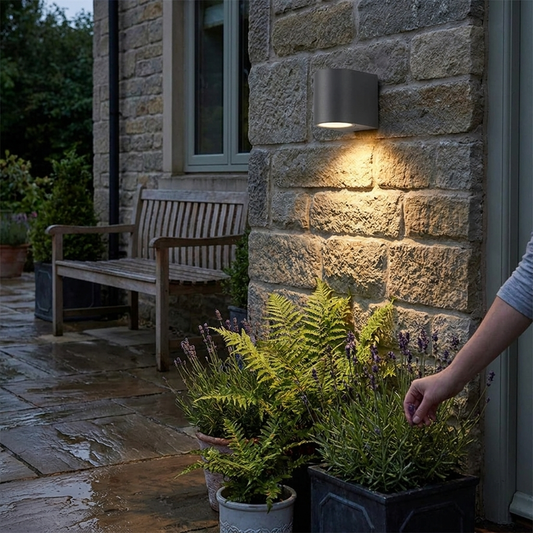 Outdoor Wall Light in use