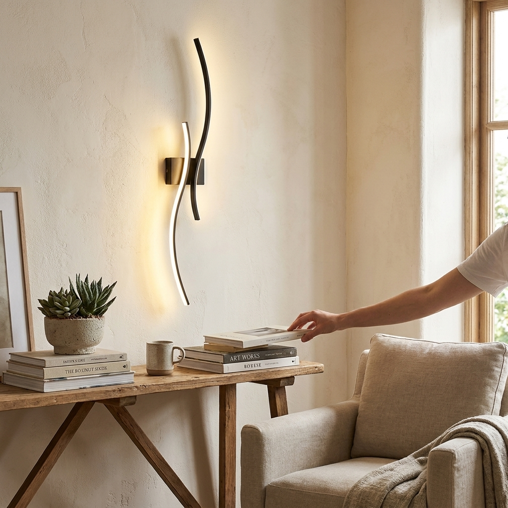 Nordic Wall Light in use