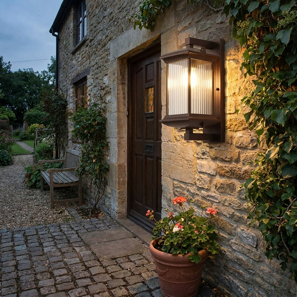 Outdoor Wall Light in use