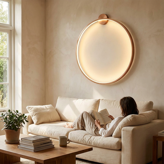Minimalist Wall Light in use