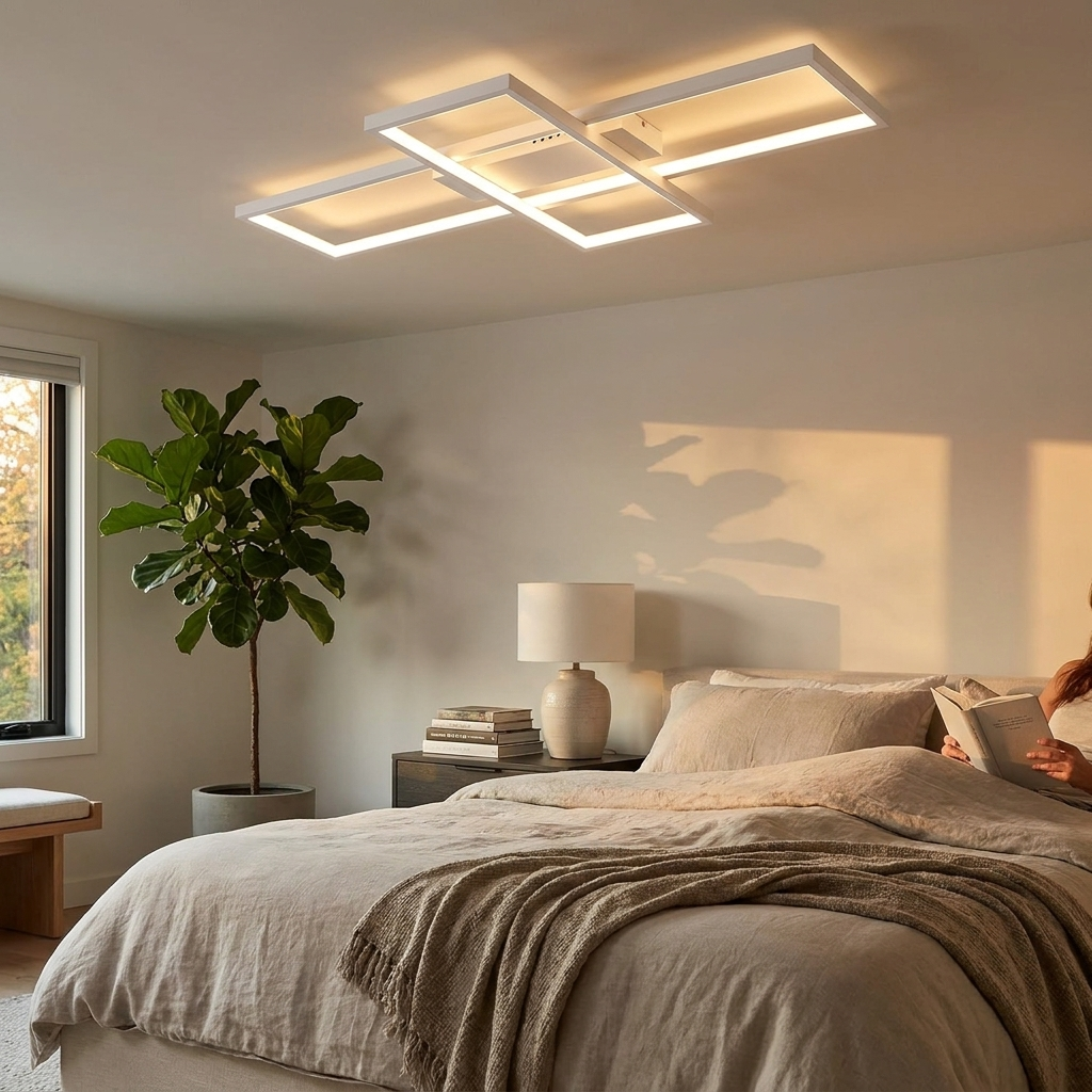 Modern Ceiling Light in use