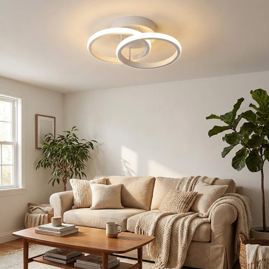 Modern Ceiling Light in use